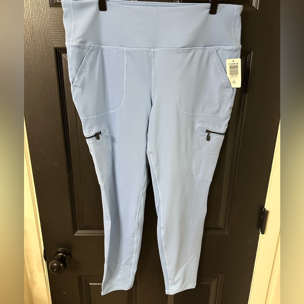 Torrid Baby Blue Active Leggings